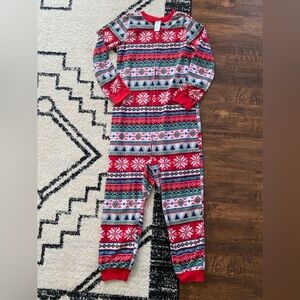 🔥3 for $10🔥 Christmas One Piece Pajama Sleeper Size 10/12